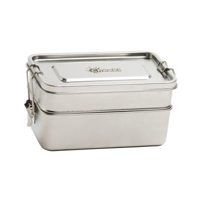 Cheeki Stainless Steel Lunch Box Double Stack 1.2L
